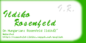 ildiko rosenfeld business card